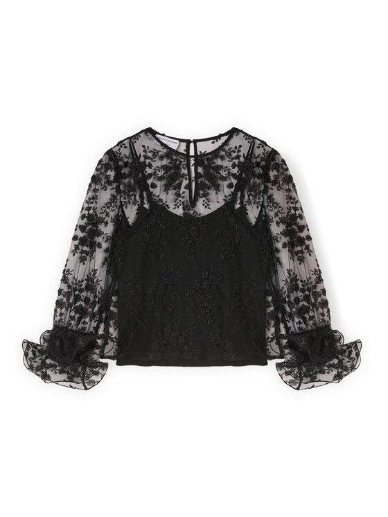 Motivi Motivi Blusa 2808W000756N033 Nero Regular Fit