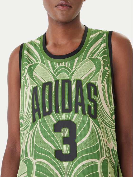 adidas adidas Každodenní šaty Farm Rio Premium KD4620 Zelená Slim Fit