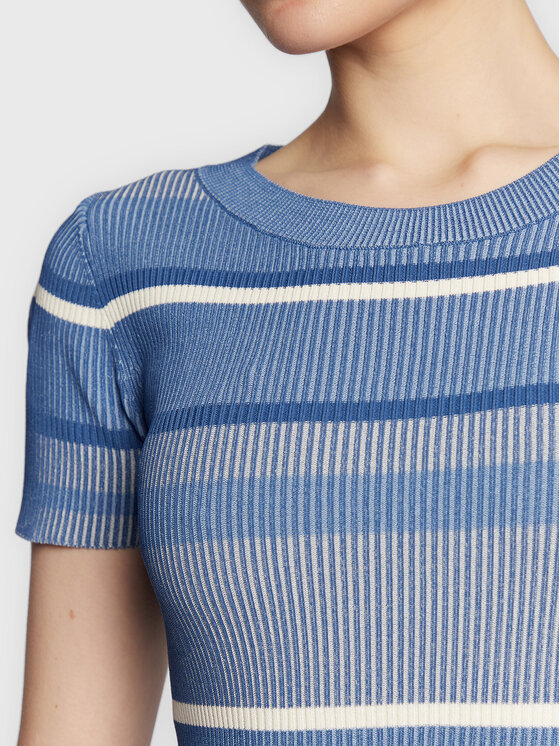 Vestito da giorno W3RK39 Z3440 Blu Slim Fit