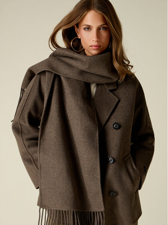Oltre Oltre Cappotto invernale 0022J000179N022 Marrone Over Fit