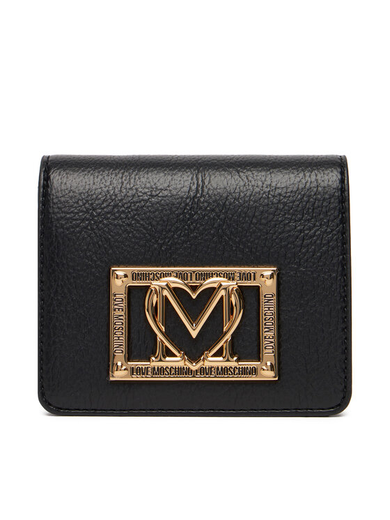LOVE MOSCHINO Mały Portfel Damski JC5604PP1NLI0000 Czarny