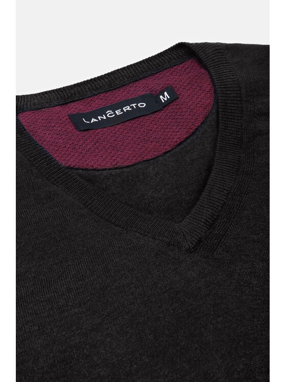 Lancerto Lancerto Sweter Robin Szary Regular Fit