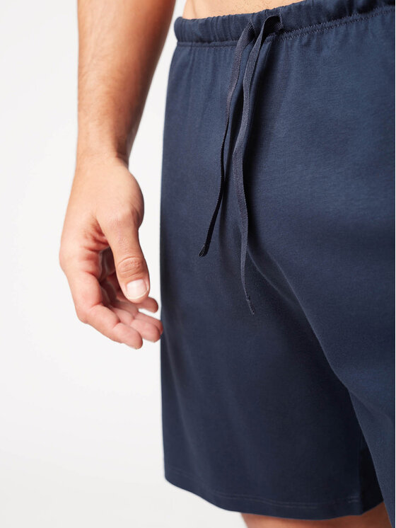 Huber Huber Šortky z materiálu 117103 Tmavomodrá Comfortable Fit