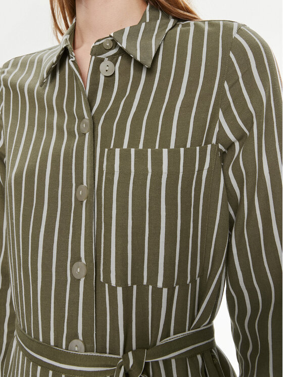 Vero Moda Vero Moda Košeľové šaty Ilisa 10306597 Hnedá Regular Fit