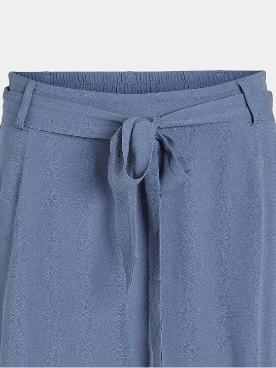 Vila Vila Spódnica trapezowa Moashly 14089471 Niebieski Regular Fit