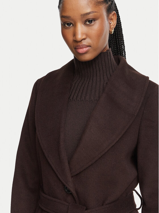 Michael Kors Michael Kors Вовняне пальто 77G7569M11 Коричневий Regular Fit