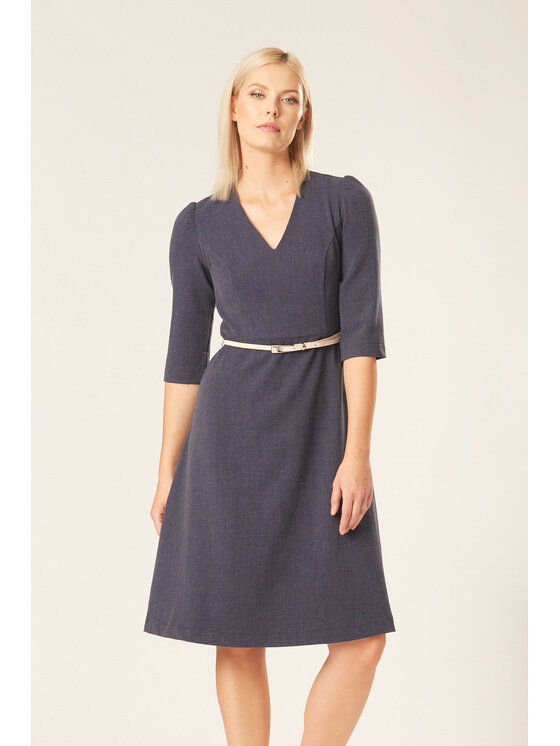 QUIOSQUE QUIOSQUE Každodenné šaty SUITY DRESS Tmavomodrá Regular Fit
