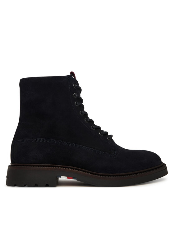Tommy Hilfiger Tommy Hilfiger Kozačky Comfort Lwt FM0FM05594 Tmavomodrá
