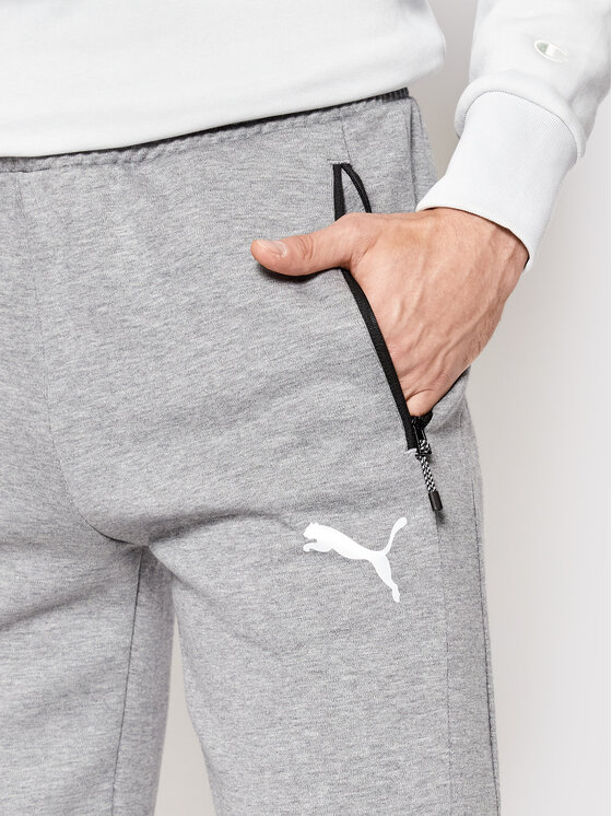Puma Puma Spodnie dresowe Evostripe 847404 Szary Slim Fit