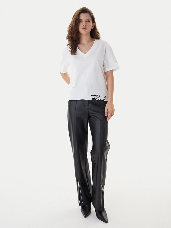 KARL LAGERFELD KARL LAGERFELD T-Shirt B1W17031 Biały Relaxed Fit