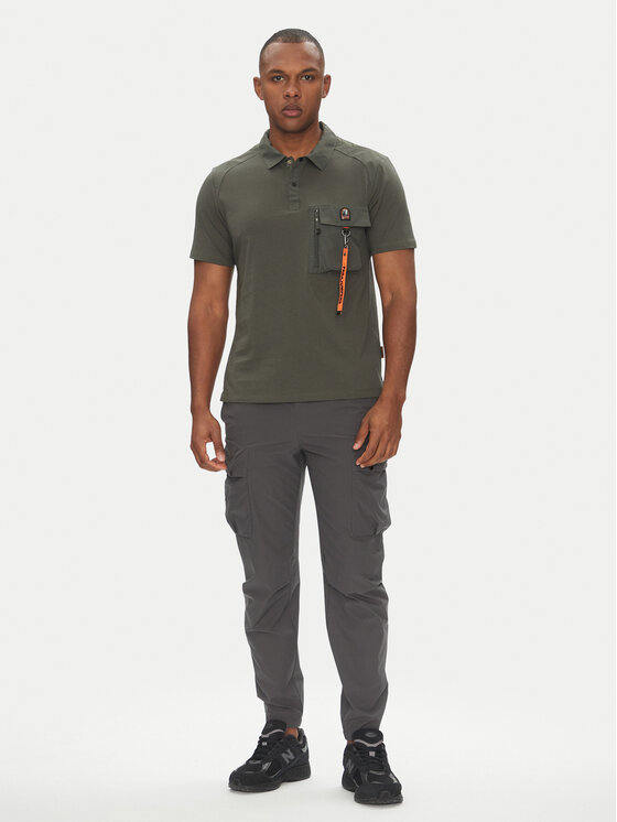 Parajumpers Parajumpers Polo Rescue 25SMPMPORE10 Zielony Regular Fit