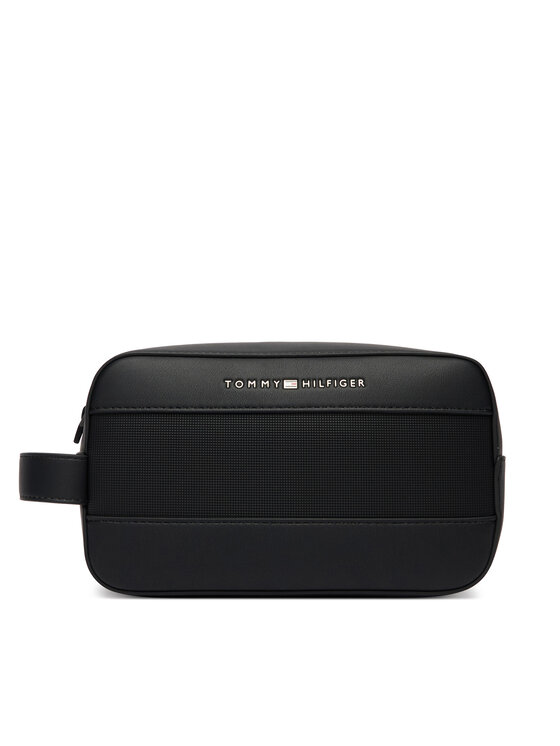 Tommy Hilfiger Tommy Hilfiger Kosmētikas somiņa Th Foundation Washbag AM0AM14161 Melns