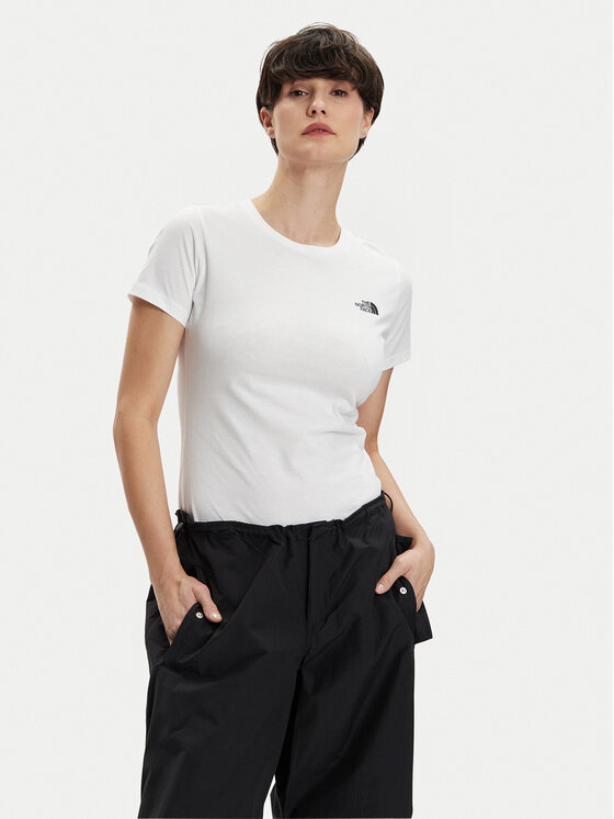 The North Face The North Face Póló Simple Dome NF0A87NH Fehér Regular Fit