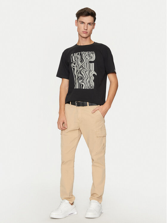 REPLAY REPLAY T-särk M6933 .000.23732P Must Regular Fit