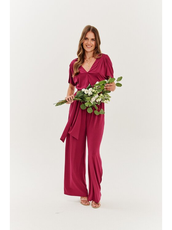 NAOKO NAOKO Overal Mulberry Dream Bordová Regular Fit