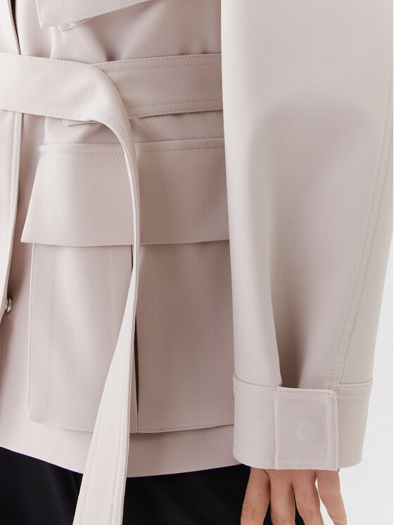 Calvin Klein Calvin Klein Demisezoninis paltas K20K205882 Écru Regular Fit