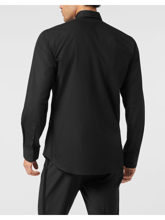 PHILIPP PLEIN PHILIPP PLEIN Koszula 26115 Czarny Fitted Fit
