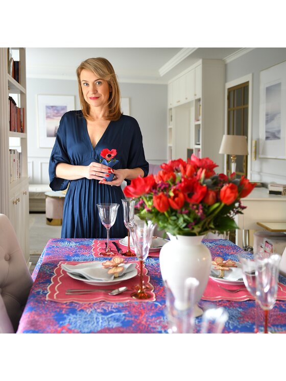 Roseberry Home Roseberry Home Obrus Seaweed Niebieski