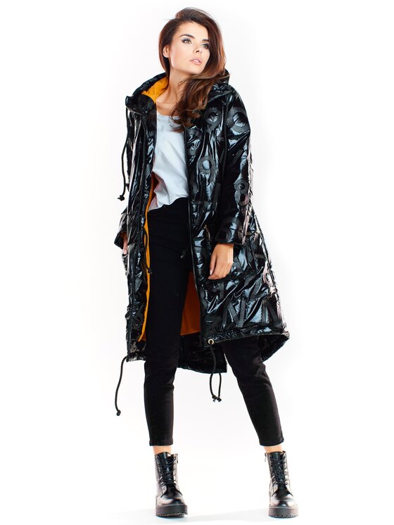 Awama Awama Giacca da donna A339 Nero Basic Fit