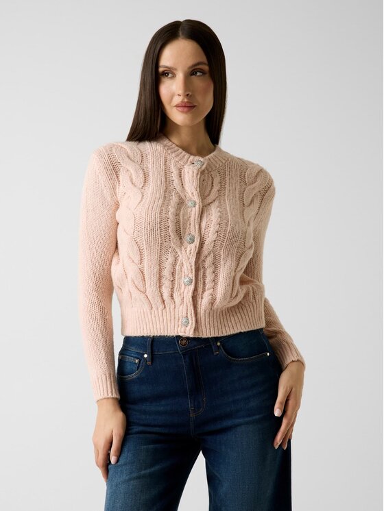 Guess Guess Svetr 181976 Růžová Classic Fit
