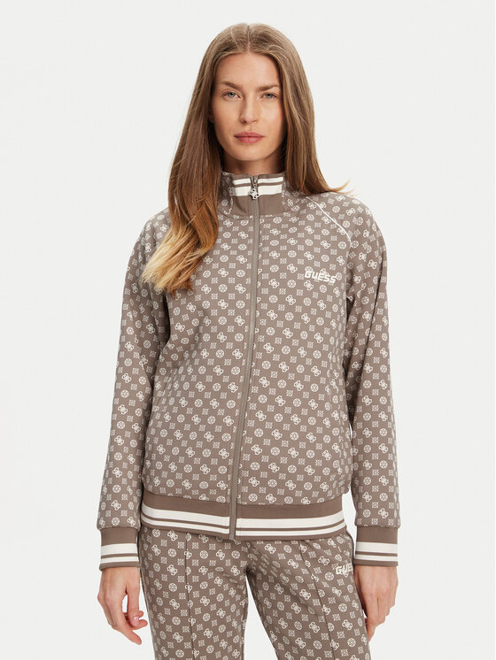 Guess Guess Bluza V5YQ03 KB212 Brązowy Regular Fit