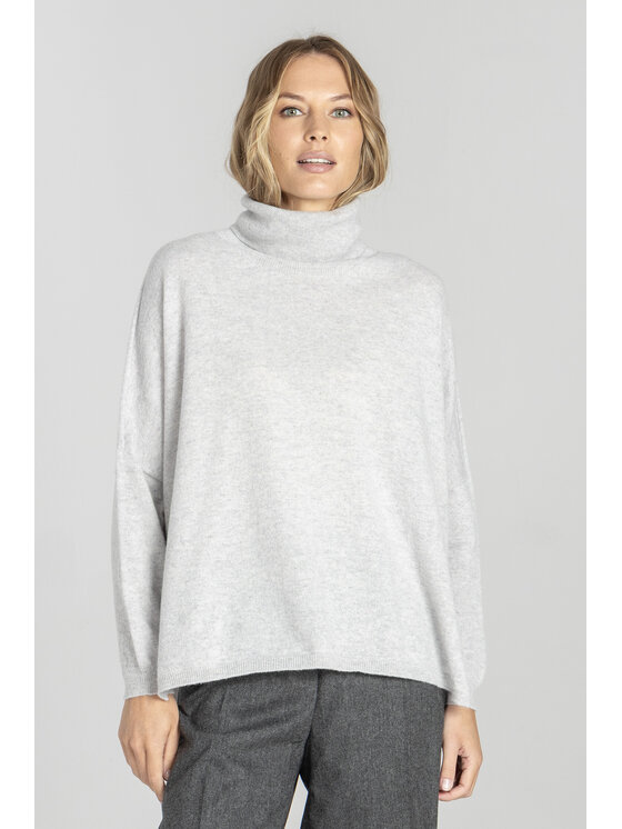 Deni Cler Milano Deni Cler Milano Sweter T-DC-S468-E5-90-82-1 Szary Regular Fit