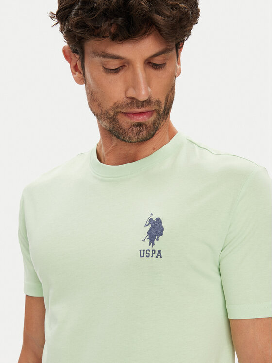 U.S. Polo Assn. U.S. Polo Assn. T-Shirt MUP3311 Zielony Slim Fit