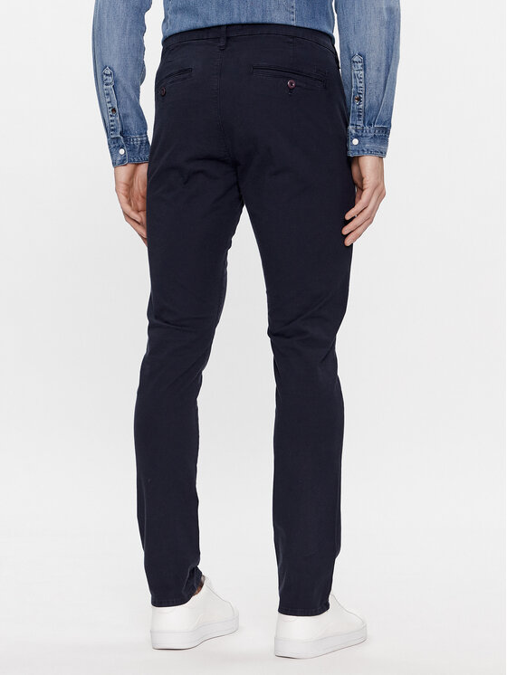 Guess Guess Штани з тканини M4RB29 WFYTA Cиній Slim Fit