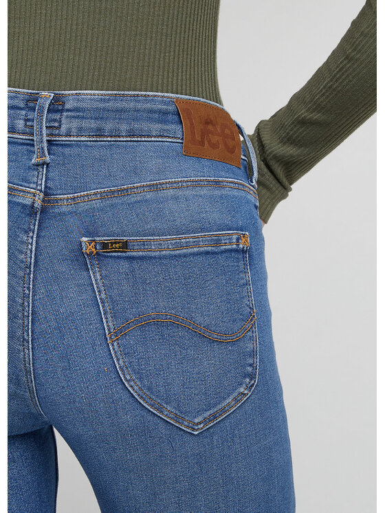 Lee Lee Jeansy FOREVERFIT Niebieski Skinny Fit