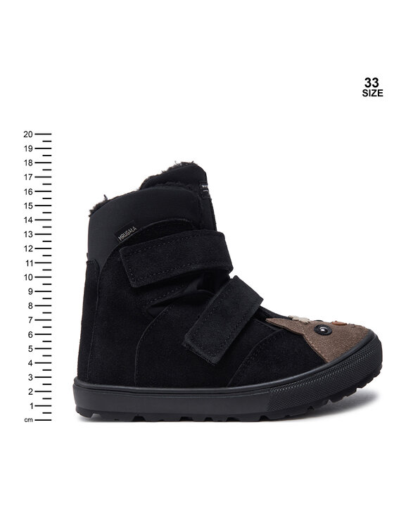 Mrugała Mrugała Čizme za snijeg MALI 7351/4-99 Crna