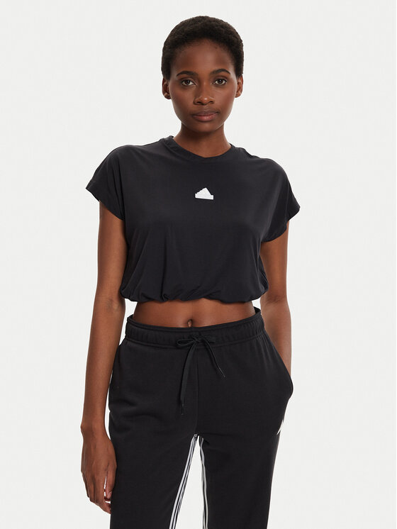 adidas adidas Marškinėliai City Escape IQ4830 Juoda Loose Fit