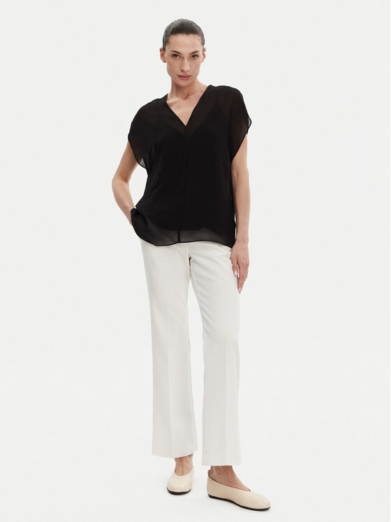 Calvin Klein Calvin Klein Halenka K20K208187 Černá Relaxed Fit