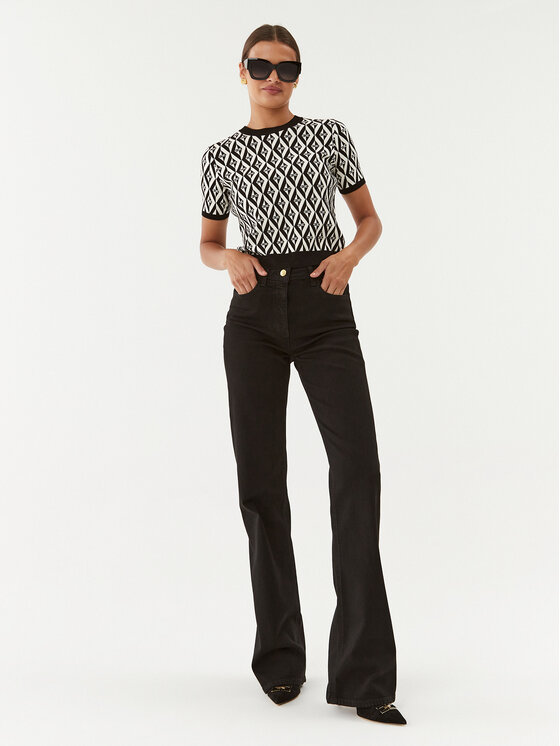Elisabetta Franchi Elisabetta Franchi Дънки PJ-23I-36E2-V290 Черен Relaxed Fit
