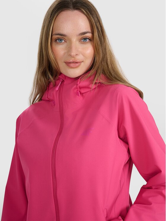 4F 4F Μπουφάν μεταβατικό MULTI ACTIVE Ροζ Regular Fit