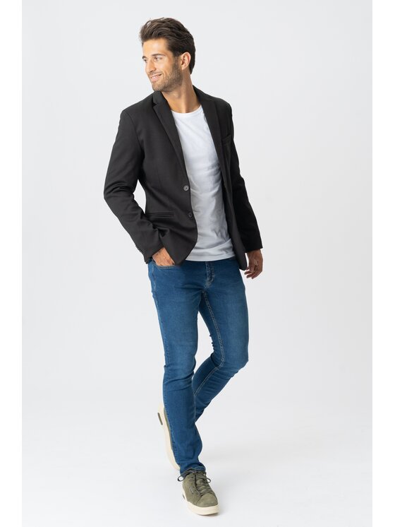 TeeShoppen TeeShoppen Jeansy 'Perform Collection' Niebieski Slim Fit