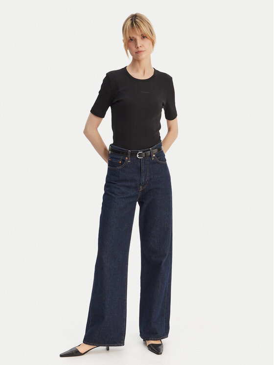 Calvin Klein Calvin Klein T-krekls Varigated LV044F211G Melns Slim Fit