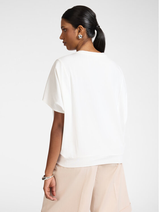 Elena Mirò Elena Mirò T-Shirt G005E100346N011 Biały Boxy Fit