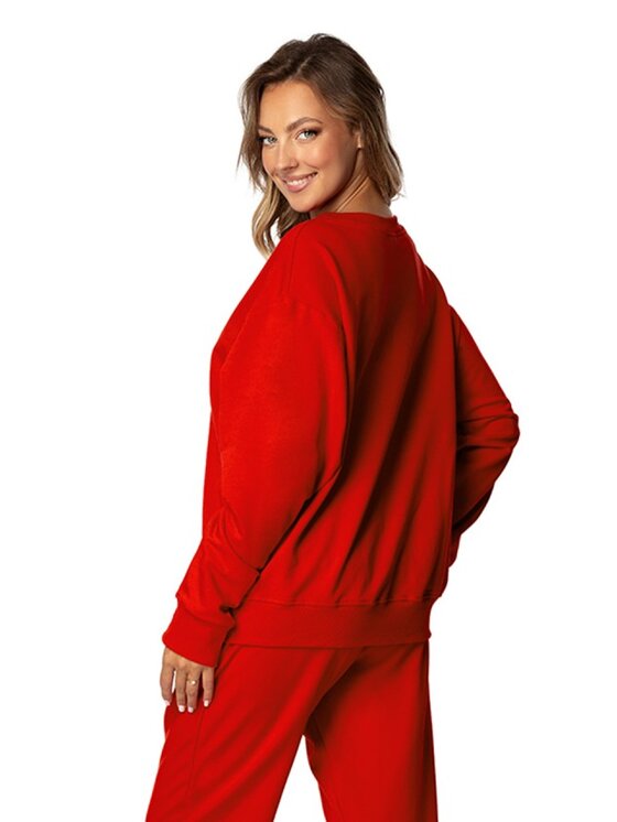DKaren Sport DKaren Sport Bluza DK-K-B7 Czerwony Regular Fit