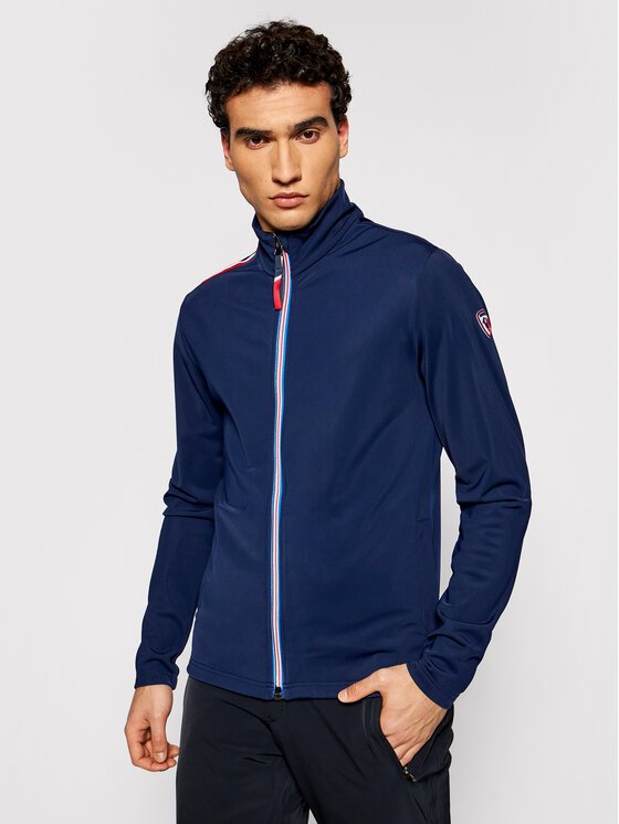 Rossignol Rossignol Суитшърт от техническо трико Palmeres Full Zip RLIML05 Тъмносин Slim Fit