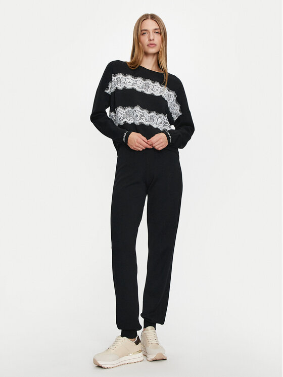 Liu Jo Sport Liu Jo Sport Пуловер TF4220 MS63L Черен Regular Fit