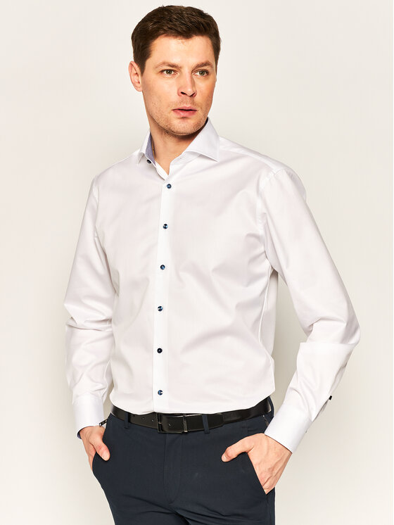 Camicia 684111 1177 Bianco Fitted Fit