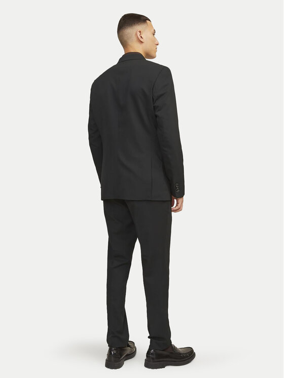 Jack & Jones Jack & Jones Společenské kalhoty Franco 12199893 Černá Super Slim Fit