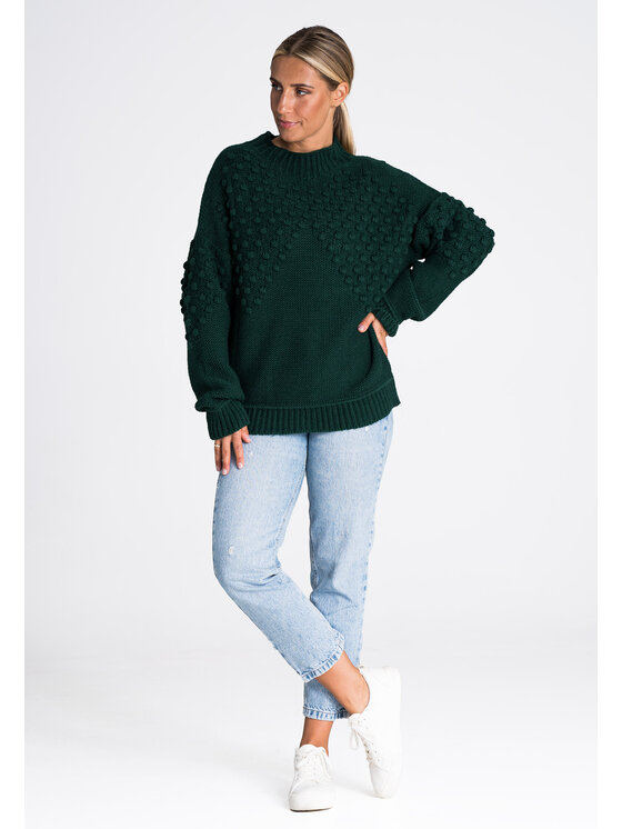 FIGL FIGLFIGL Maglione M982 Verde Regular Fit