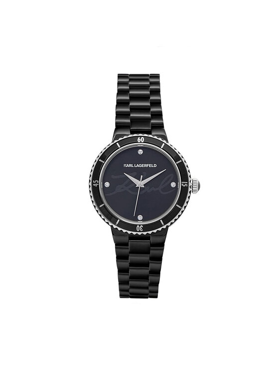 KARL LAGERFELD KARL LAGERFELD Hodinky R0553104504 Černá