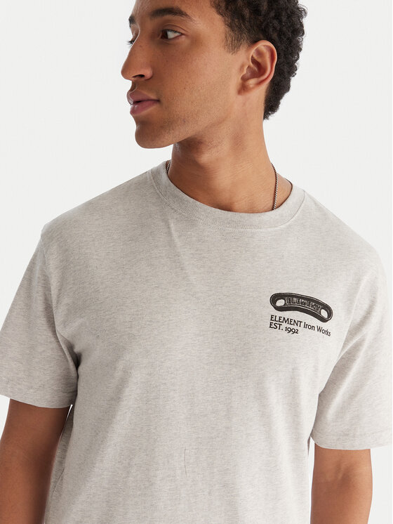 Element Element T-shirt Iron Works SS ELYZT00565 Grigio Relaxed Fit