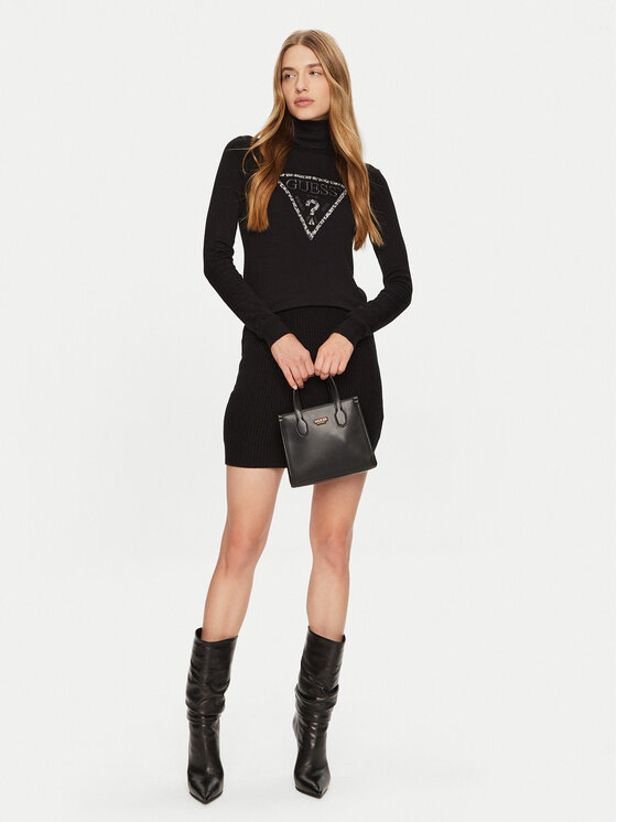 Guess Guess Rolák Piper W4BR03 Z2NQ2 Čierna Regular Fit
