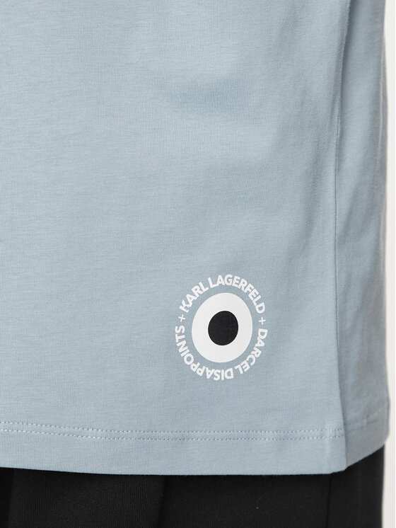KARL LAGERFELD KARL LAGERFELD T-Shirt 755098 542270 Modrá Regular Fit