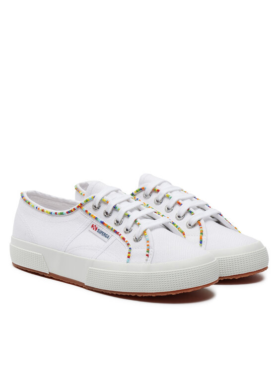 Superga Sneakers aus Stoff Multicolor Beads 2750 S31352W WeiB Modivo