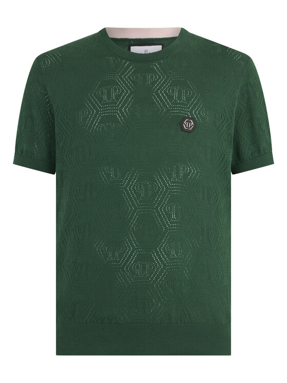 PHILIPP PLEIN PHILIPP PLEIN T-Shirt 30681 Zelená Regular Fit