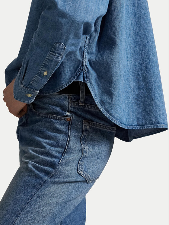 Polo Ralph Lauren Polo Ralph Lauren Τζιν πουκάμισο 211969457001 Μπλε Boxy Fit